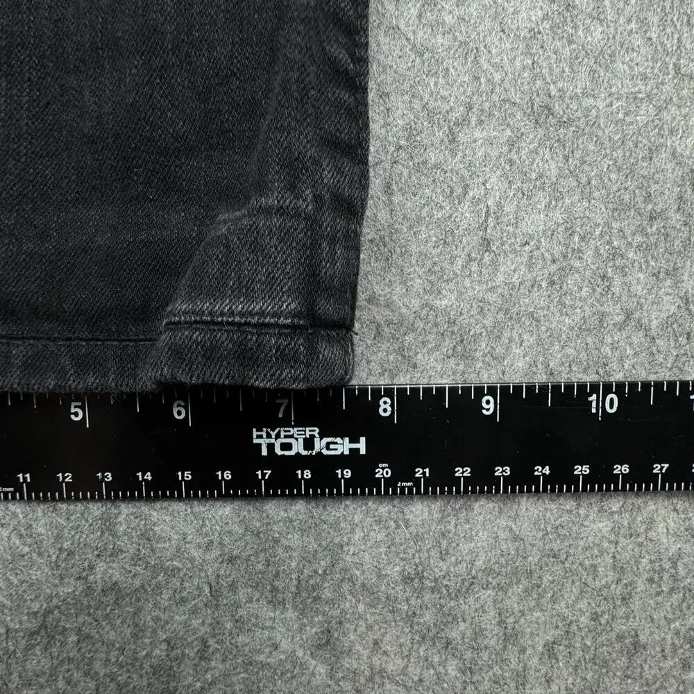 True Religion Geno Relaxed Slim Jeans Mens 42x30 Black Biker Cargo Denim Pants
